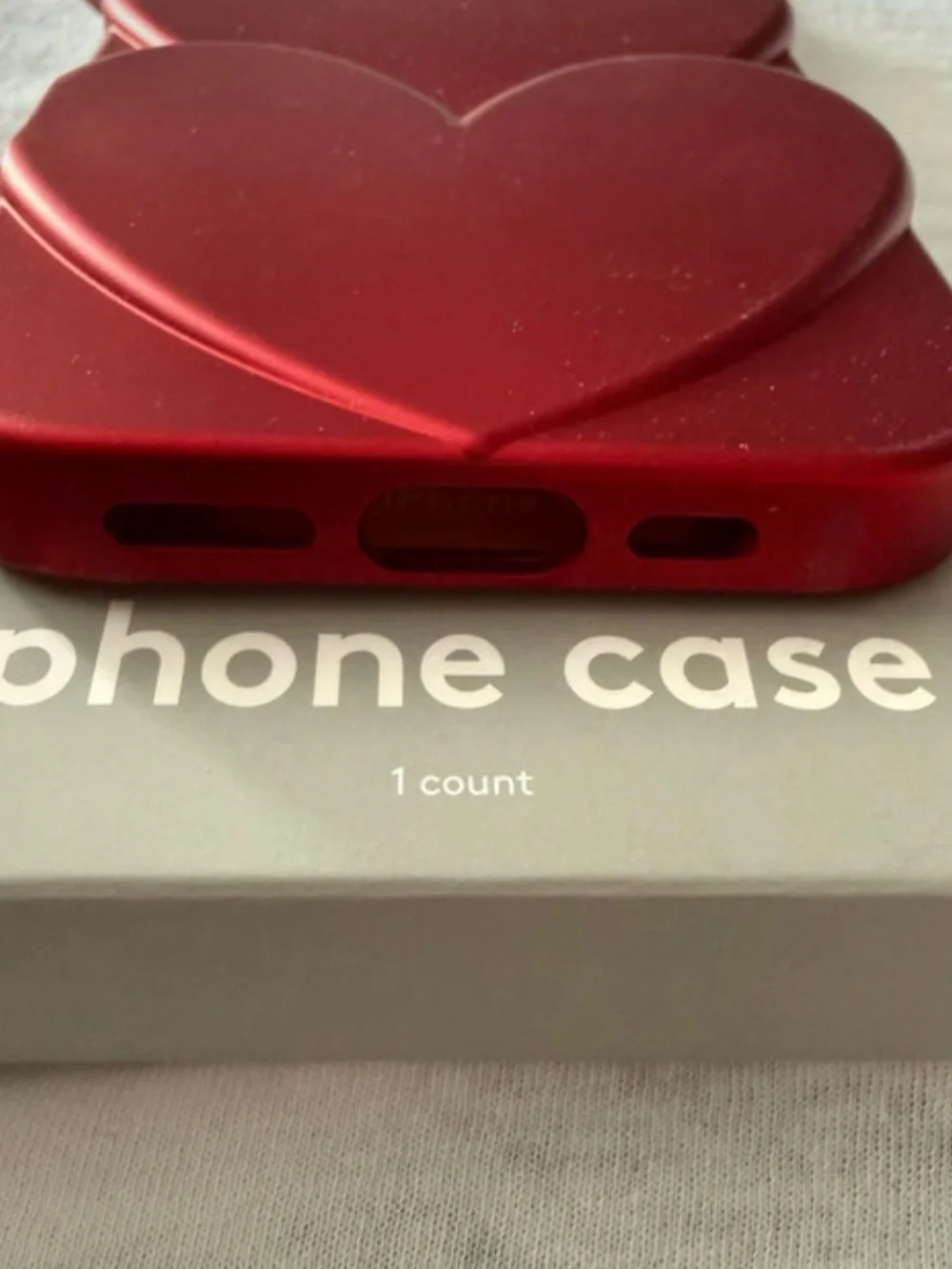 heyday Red Triple Heart Hard-Shell Phone Case for iPhone 17